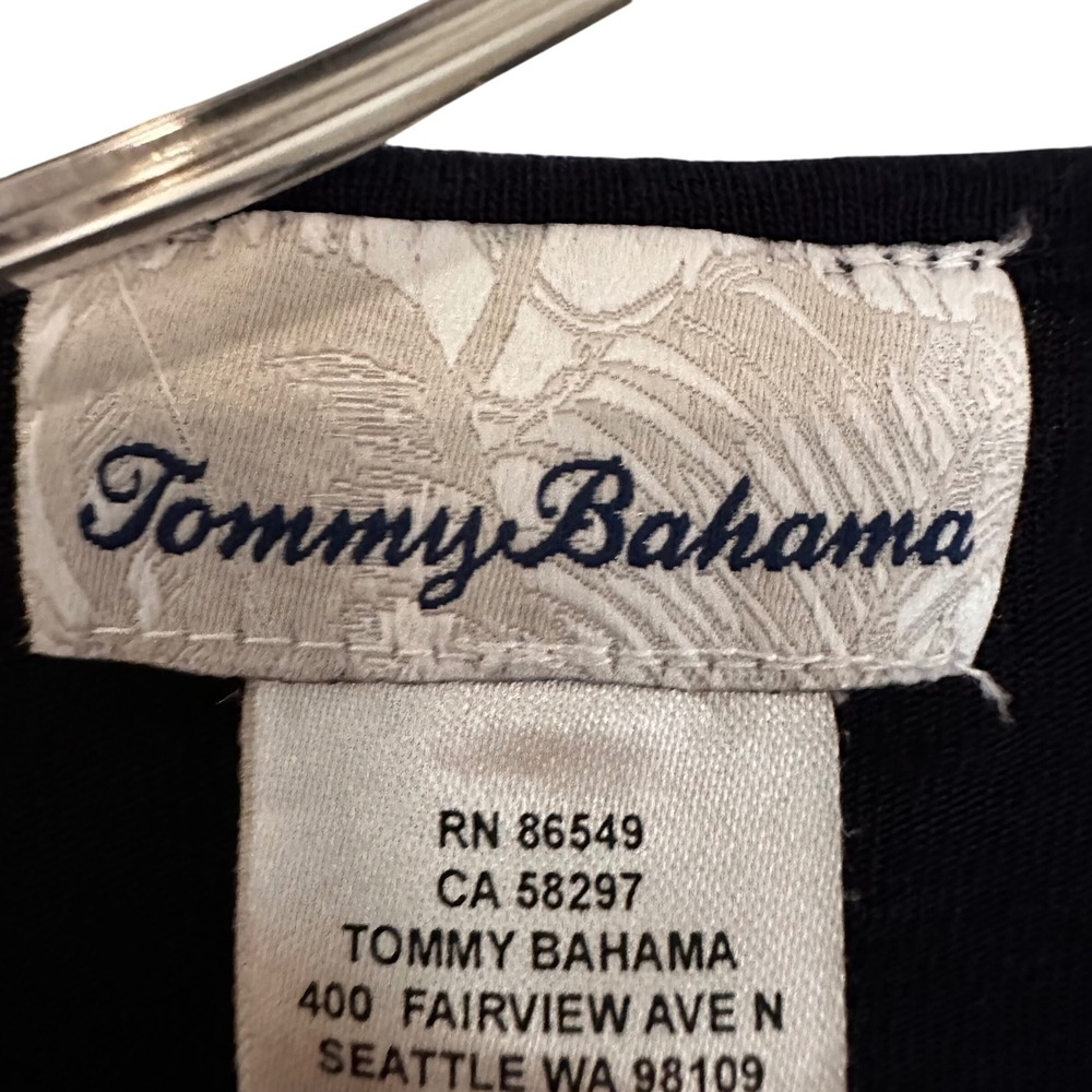 Tommy Bahama Deep Blue Pom-Pom Swim Coverup - Picture 7 of 10